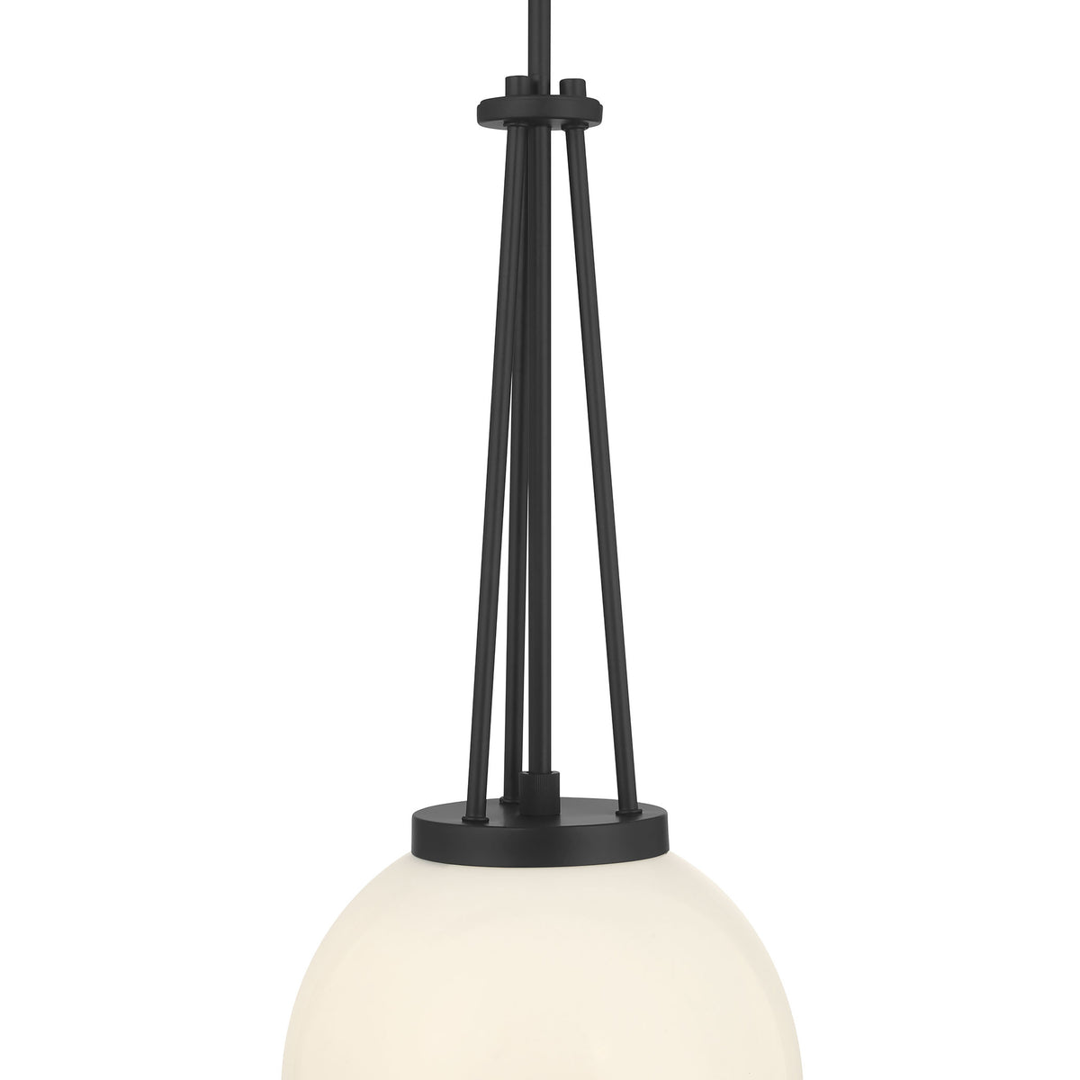 24'' Vellin Matte Black 1 Light Pendant