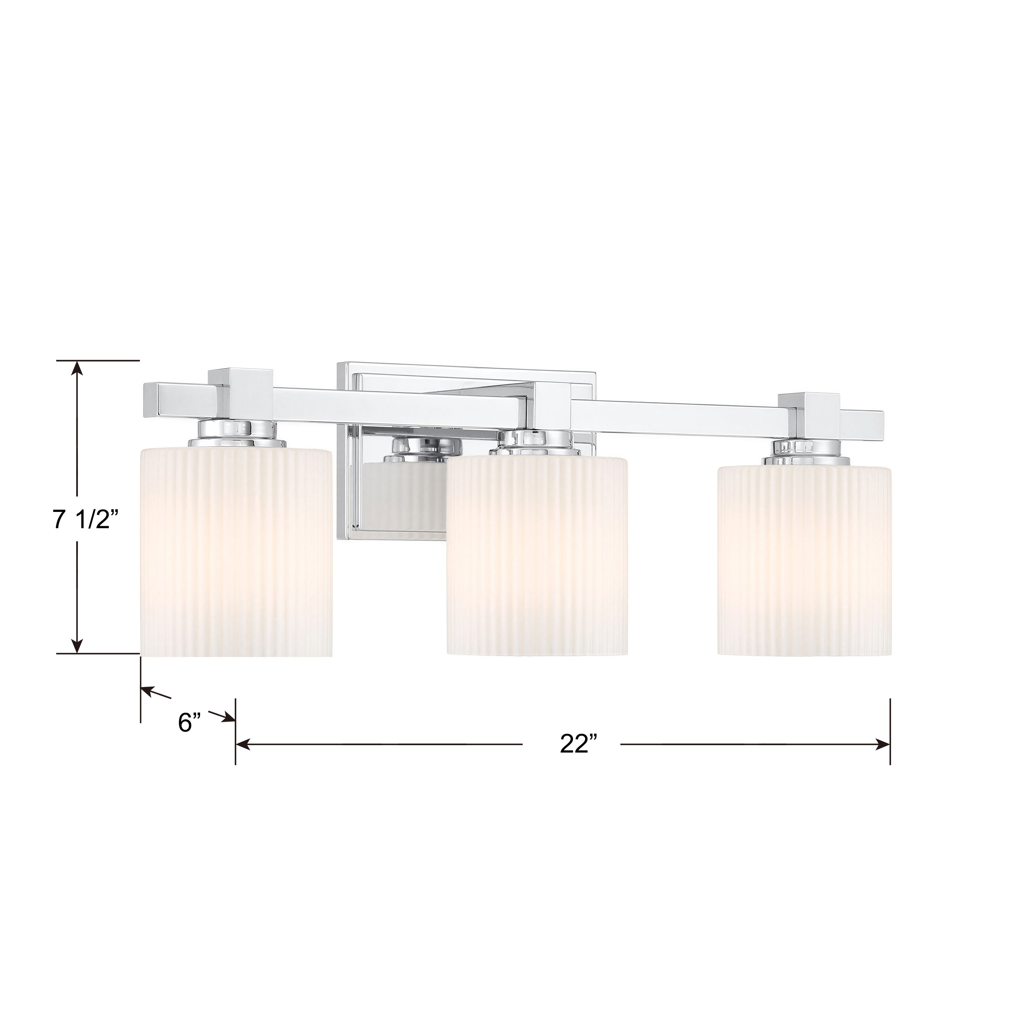22'' Abelson Chrome 3 Light Bath Vanity