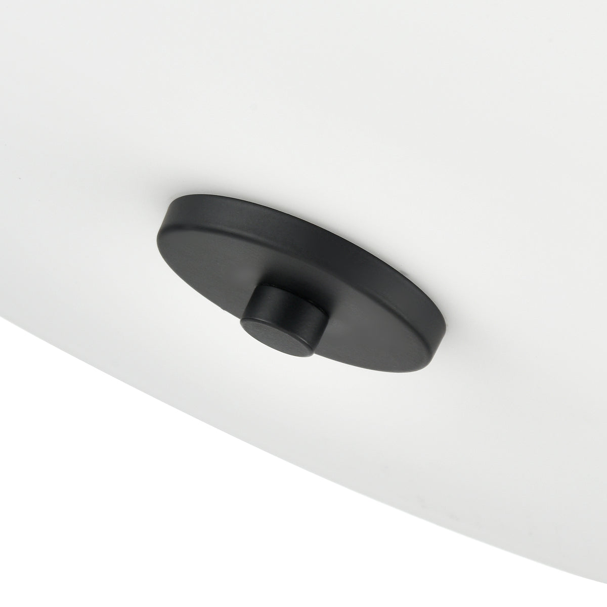 11.25'' Laphia Matte BlackEtched Opal 3 Light Semi-Flush Mount