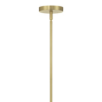 13.5'' Glanora Vintage Brass 1 Light Mini Pendant