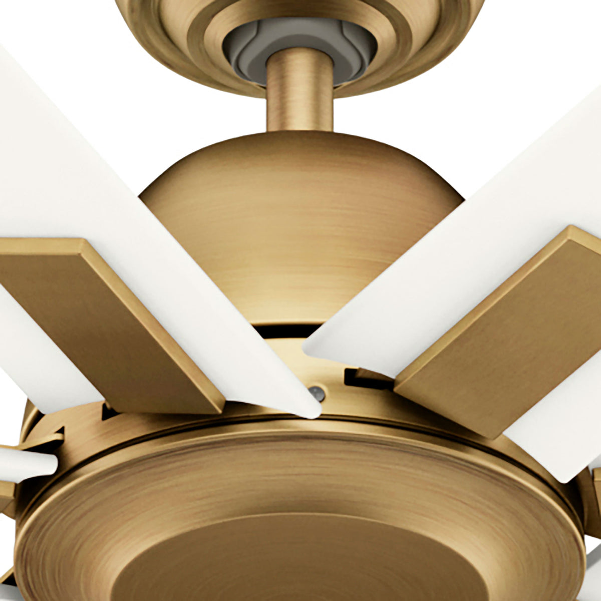 Casablanca 72 inch Bayhaven ENERGY STAR® Alturas Gold Damp Rated Ceiling Fan and Wall Control and Handheld Remote