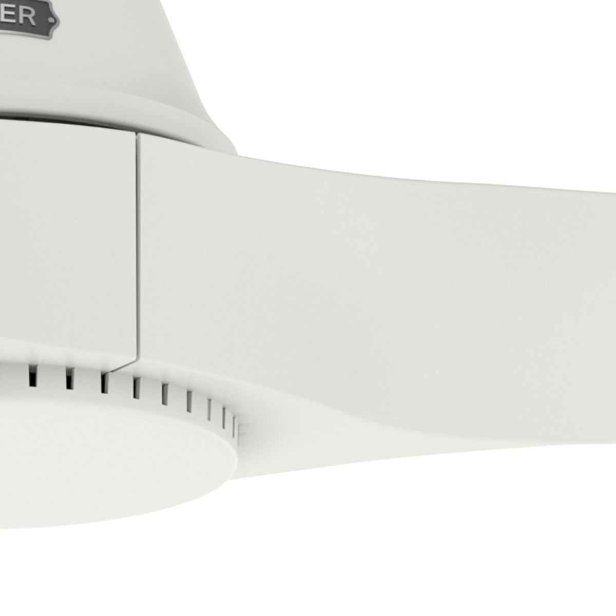 52 inch Mosley Fresh White Damp Rated Ceiling Fan and Wall Control