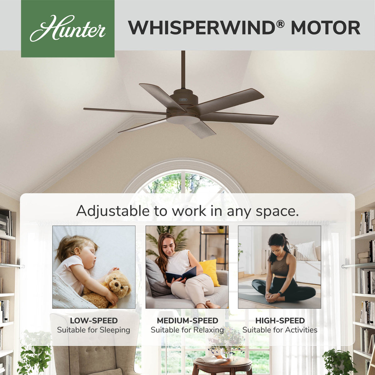 52 inch Kennicott Matte Bronze Damp Rated Ceiling Fan and Wall Control