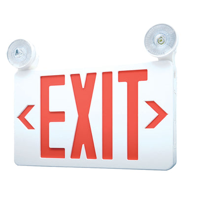 11.75-inch White Exit and Emergency Combo Light with 2W Output