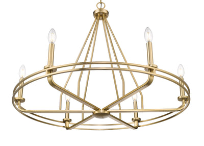25.5'' Jody Vintage Brass 6 Light Chandelier