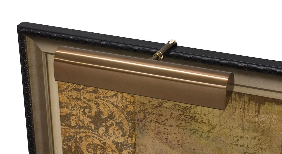 14-inch Classic Traditional Statuary Bronze in-Line Hi-Lo Switch Plug-In Picture Light