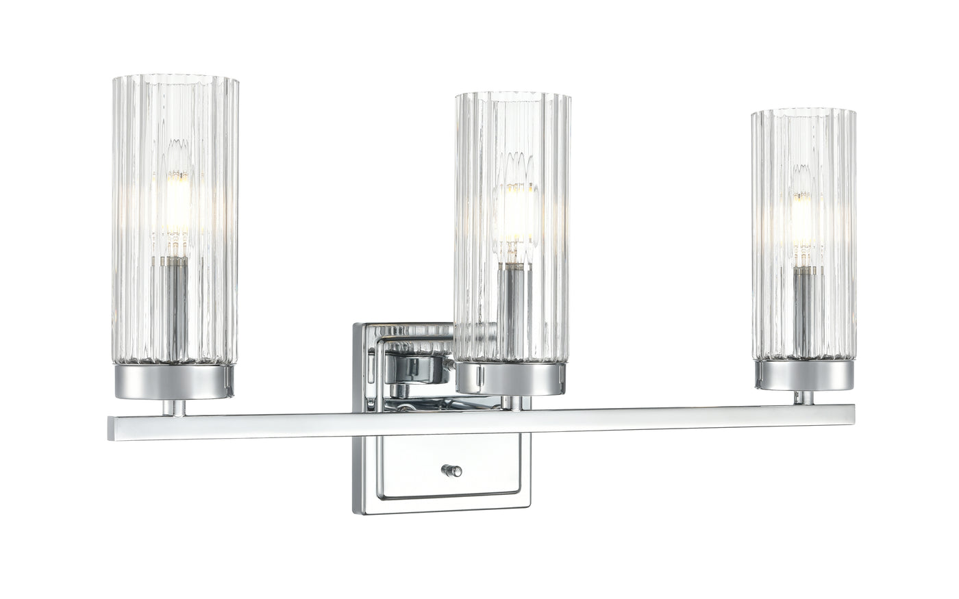 21'' Iversen Polished Chrome 3 Light Bath Vanity