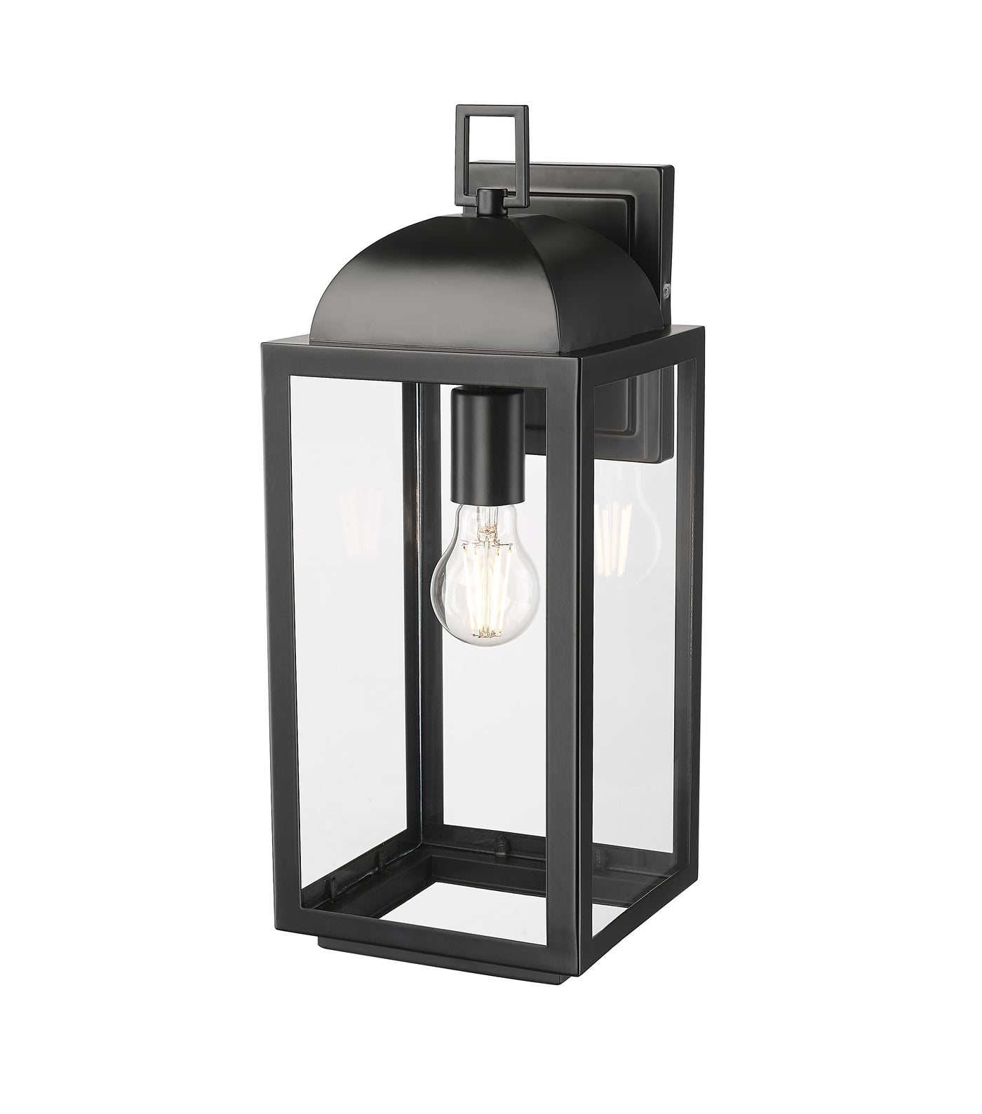 7'' Beaufort Powder Coated Black 1 Light Wall Sconce
