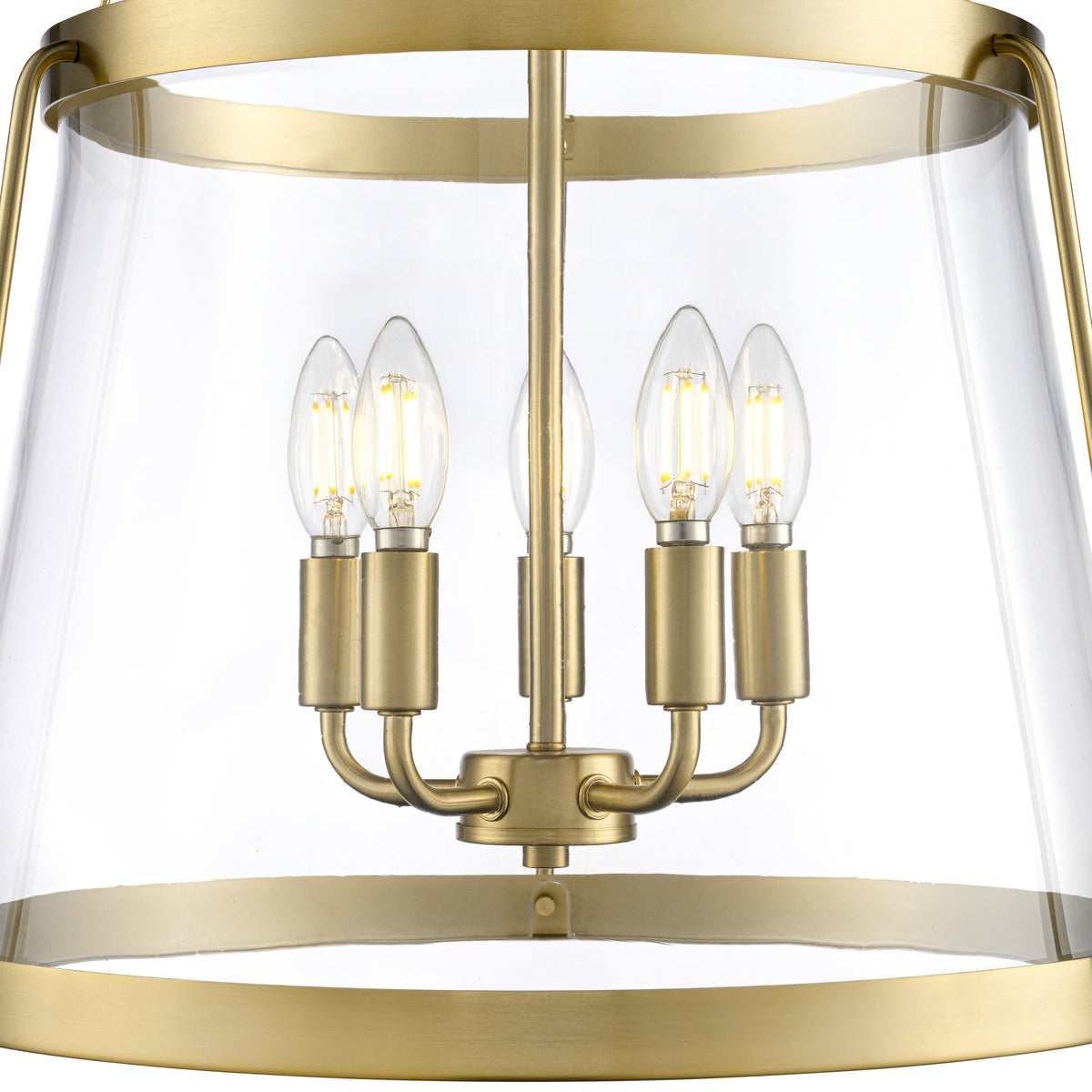 30'' Adabella Vintage Brass 5 Light Pendant
