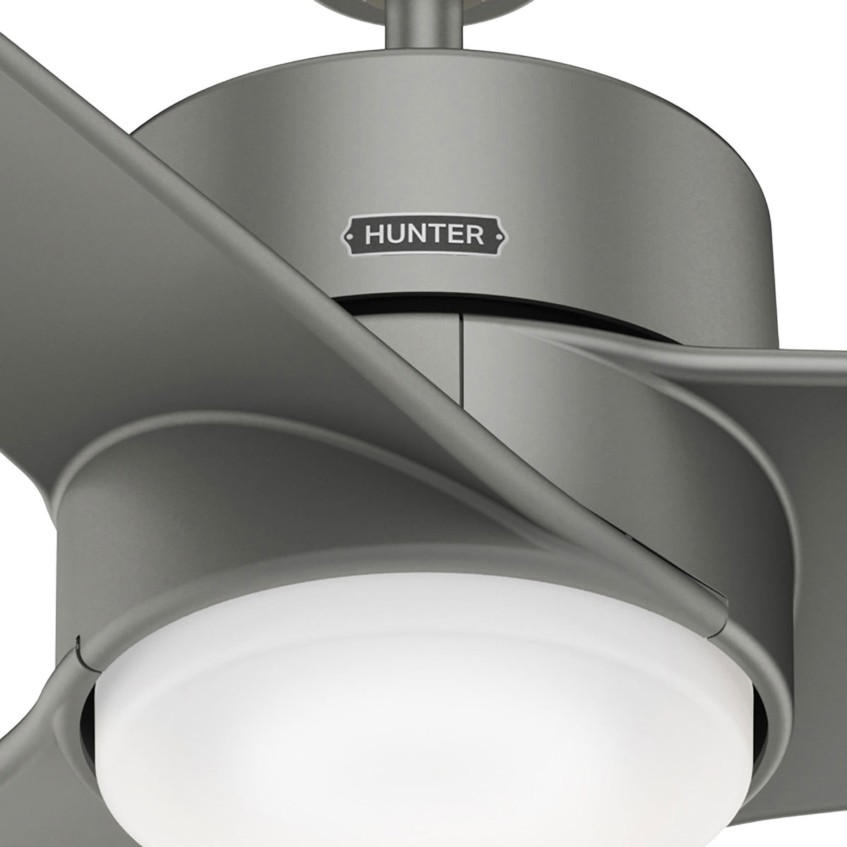 54 inch Havoc Matte Silver WeatherMax Indoor / Outdoor Ceiling Fan with LED Light Kit and Wall Control
