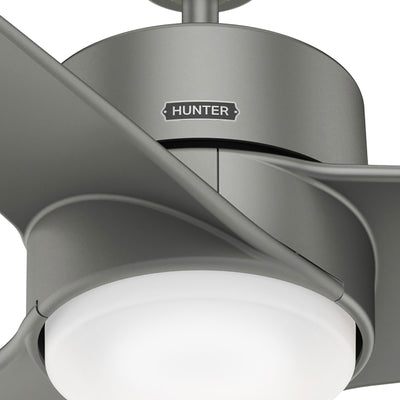 54 inch Havoc Matte Silver WeatherMax Indoor / Outdoor Ceiling Fan with LED Light Kit and Wall Control