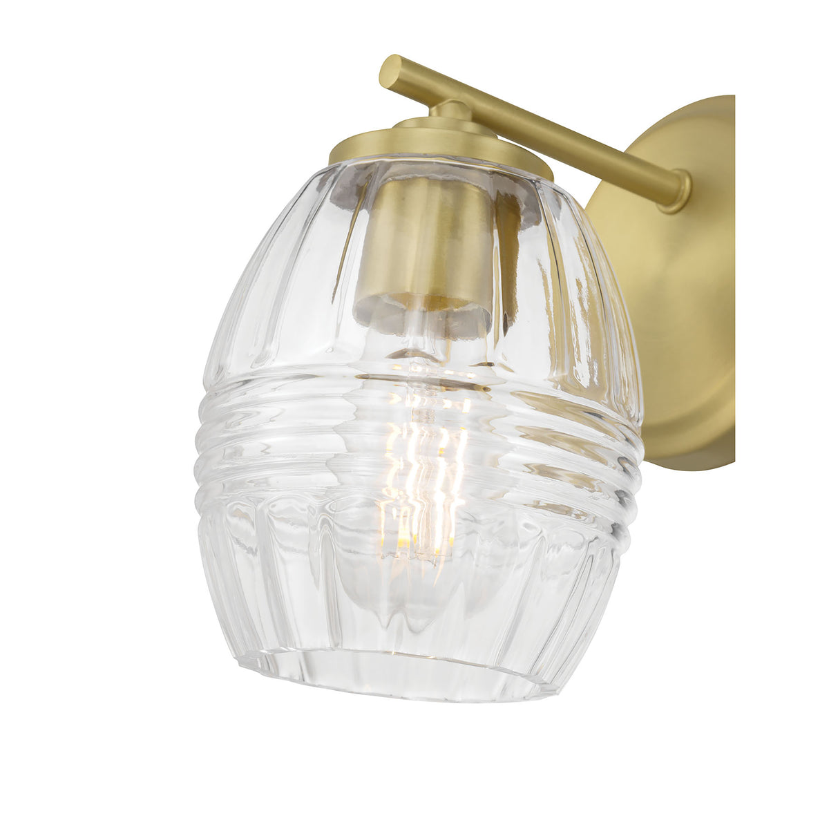 5.25'' Miravelle Vintage Brass 1 Light Wall Sconce