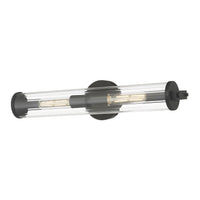 22.75'' Cylora Matte Black 2 Vanity Light