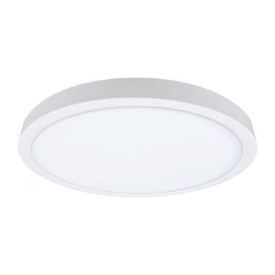 9-inch-White-Outdoor-Flush-Mount-Light-with-3000K-Light