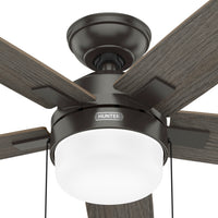 52 inch Anisten Noble Bronze Ceiling Fan with LED Light Kit and Pull Chain