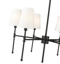 15.75'' Adorra Matte Black 6 Light Chandelier