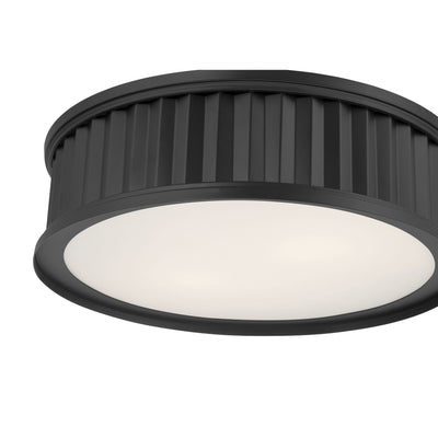 5.25'' Corvella Matte Black 3 Light Flush Mount