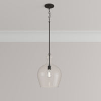 16'' Corra Matte Black 1 Light Pendant