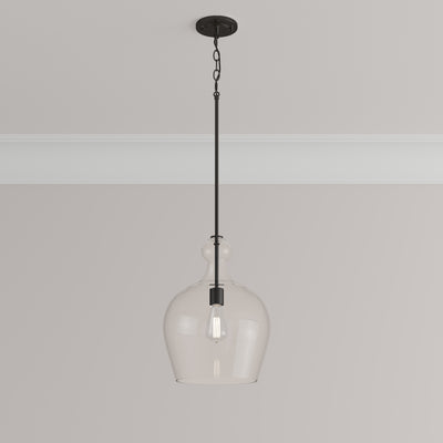 16'' Corra Matte Black 1 Light Pendant