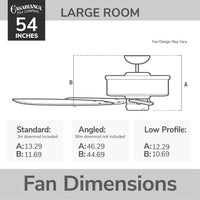 Casablanca 54 inch Panama ENERGY STAR® Brushed Cocoa Ceiling Fan and Handheld Remote