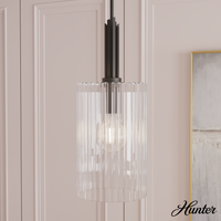 Kerrison 30.5-inch 8-light Natural Black Iron Chandelier with Seeded Glass