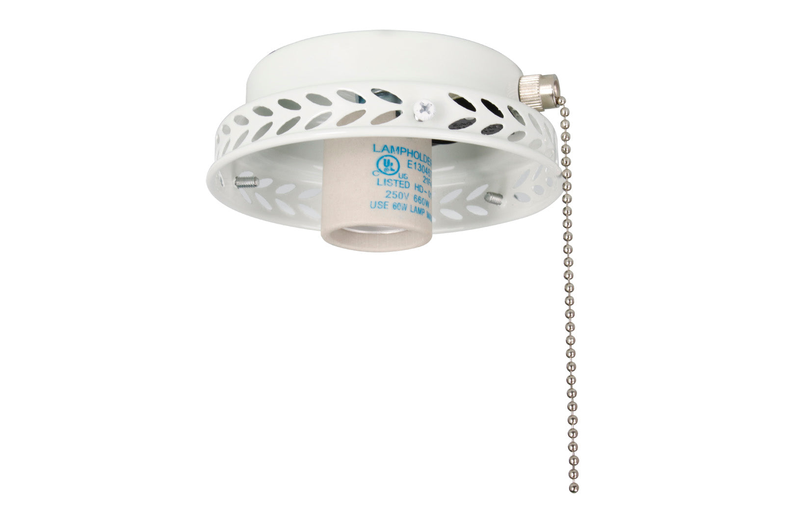 4.5-inch White Fan Light Kit Fitter