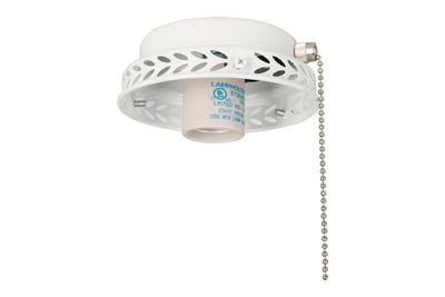 4.5-inch White Fan Light Kit Fitter