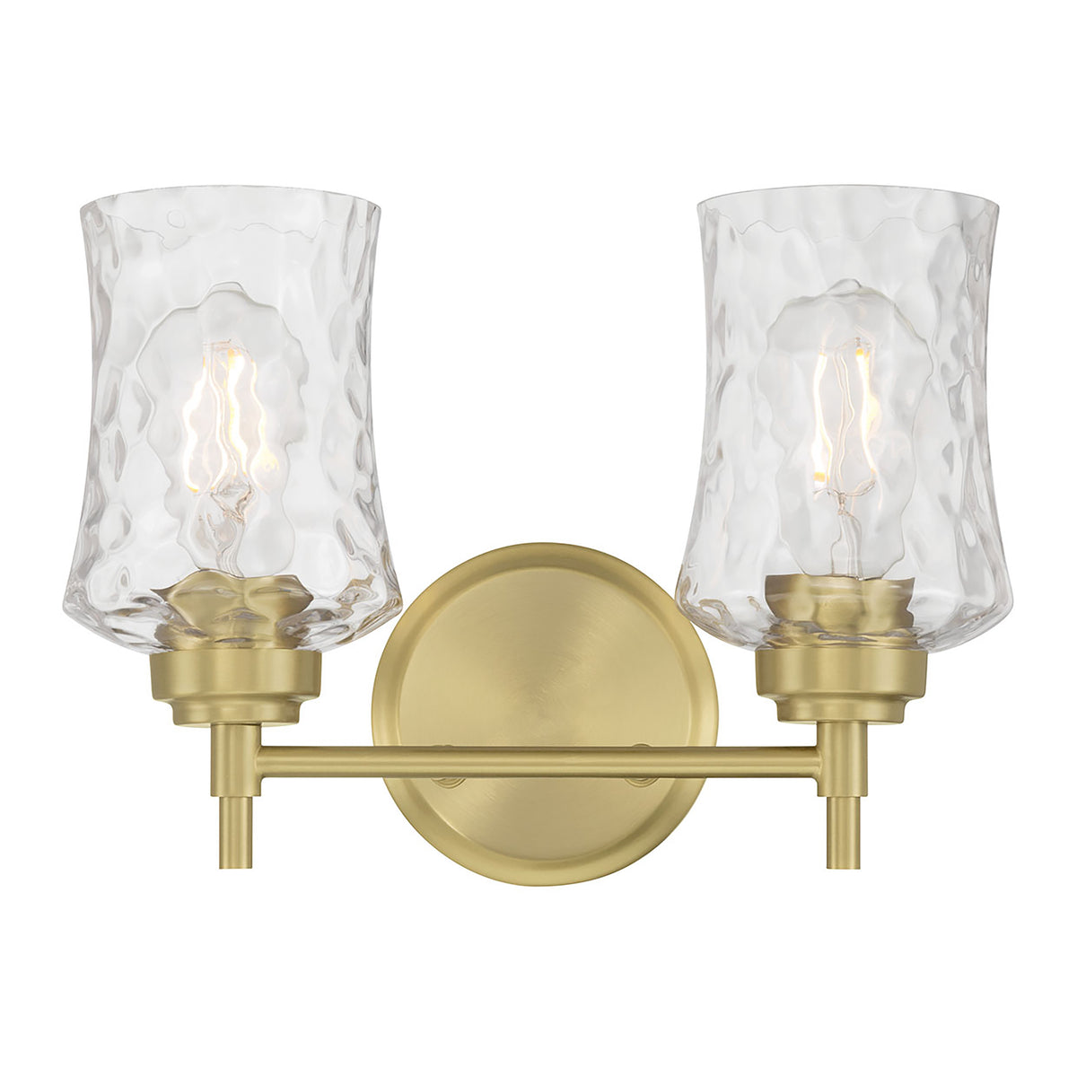 12.75'' Clarvyn Vintage Brass 2 Light Bath Vanity