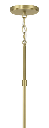 29'' Mairbourne Vintage Brass 6 Light Linear Chandelier