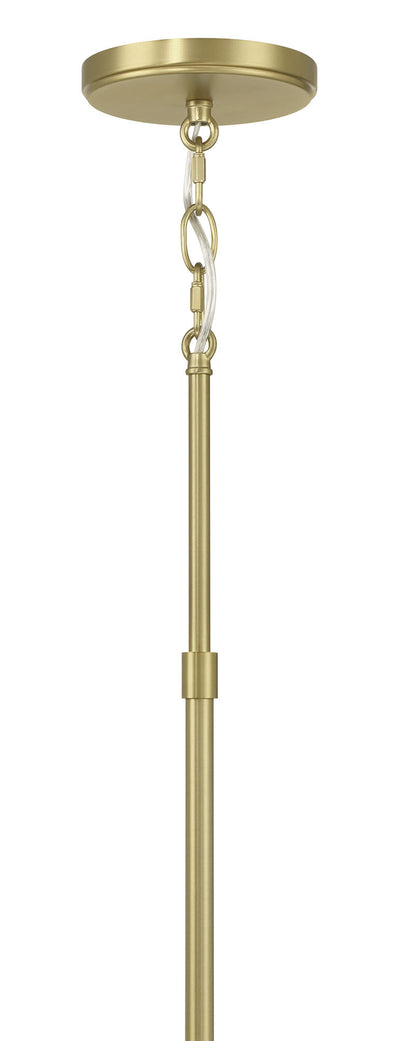 29'' Mairbourne Vintage Brass 6 Light Linear Chandelier