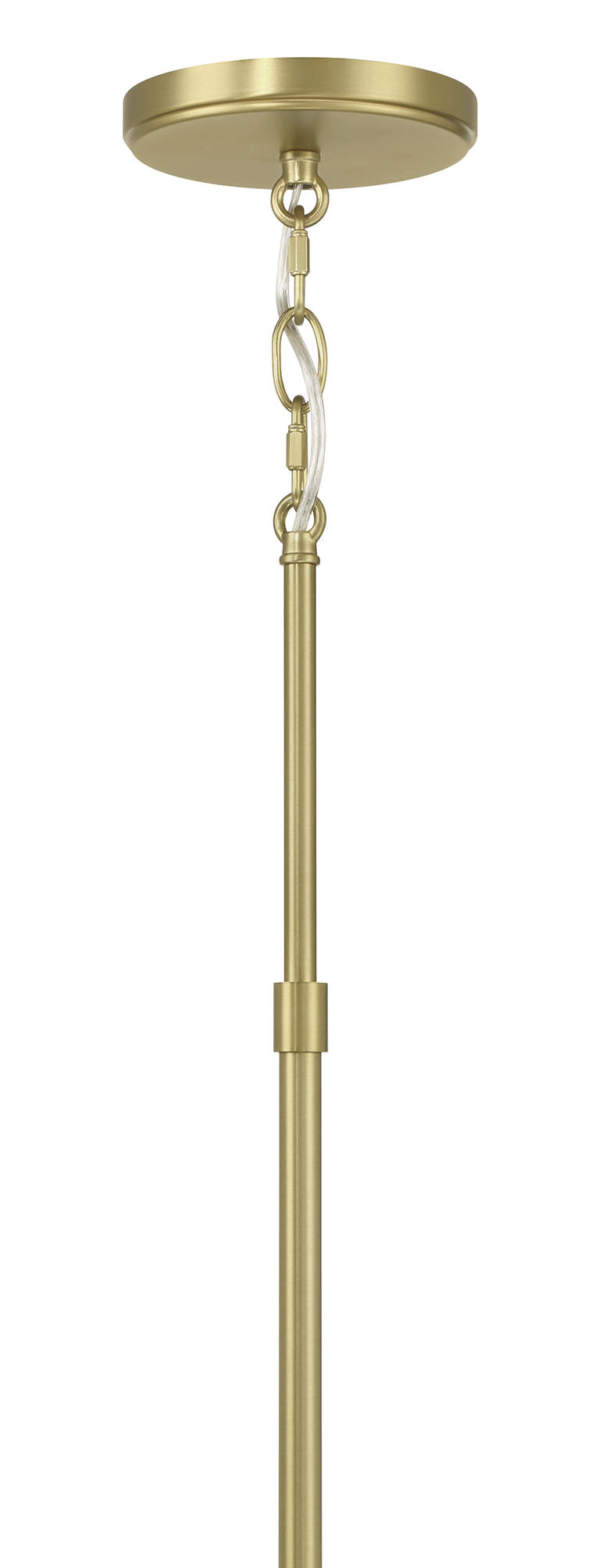 29'' Mairbourne Vintage Brass 6 Light Linear Chandelier