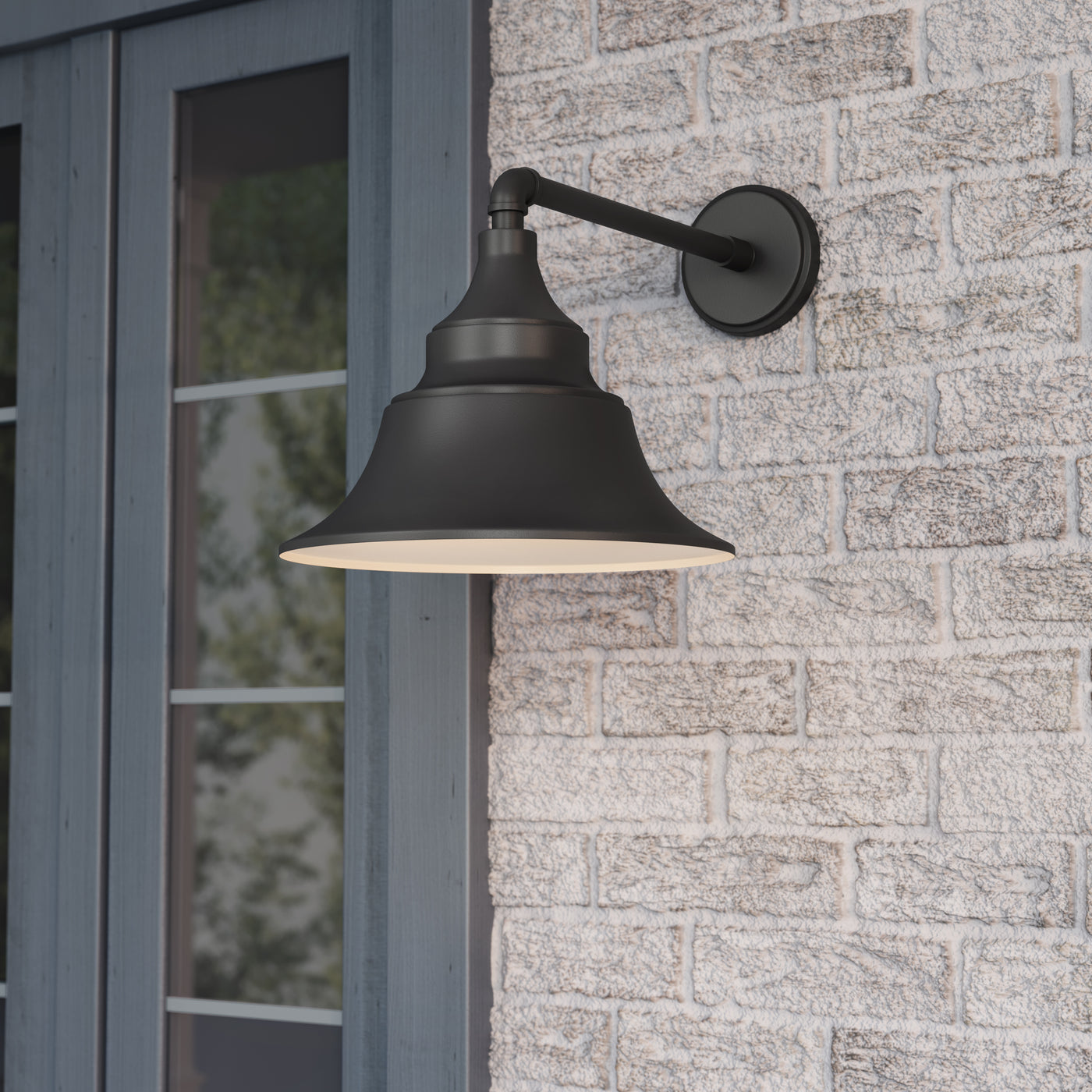 11.75'' Varnel Powder Coated Black 1 Light Wall Sconce