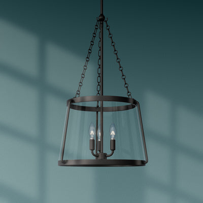 30'' Adabella Matte Black 5 Light Pendant