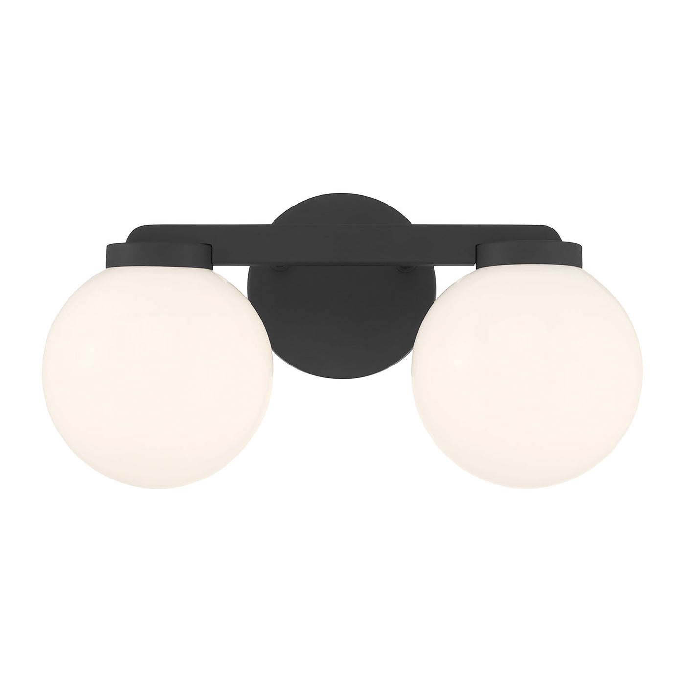 14'' Ardeva Matte Black 2 Light Bath Vanity