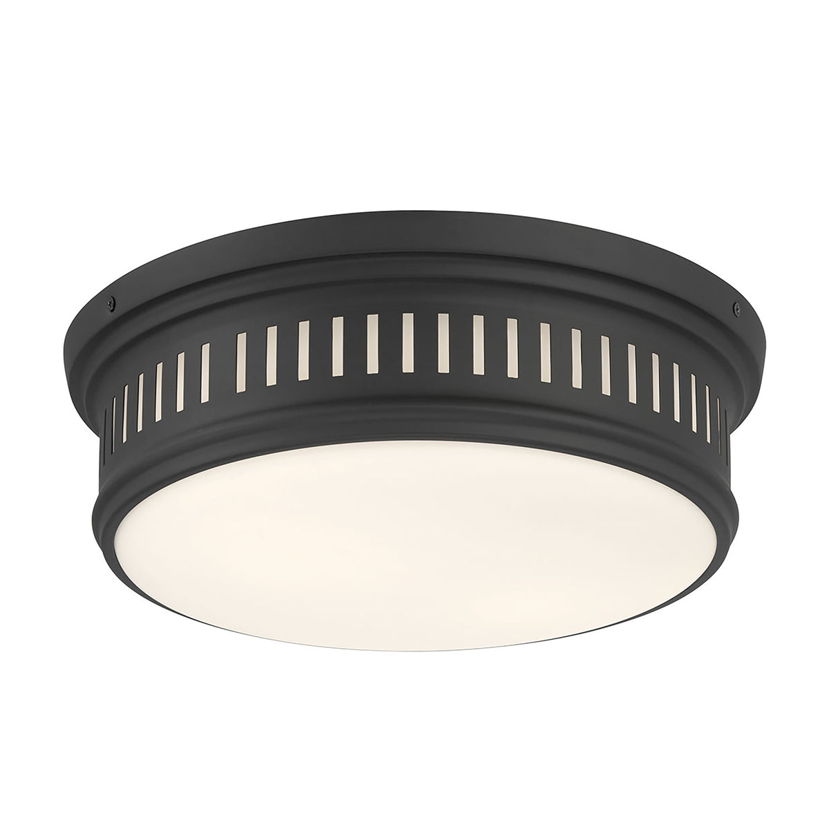 5'' Velune Matte Black 2 Light Flush Mount