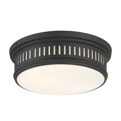 5'' Velune Matte Black 2 Light Flush Mount