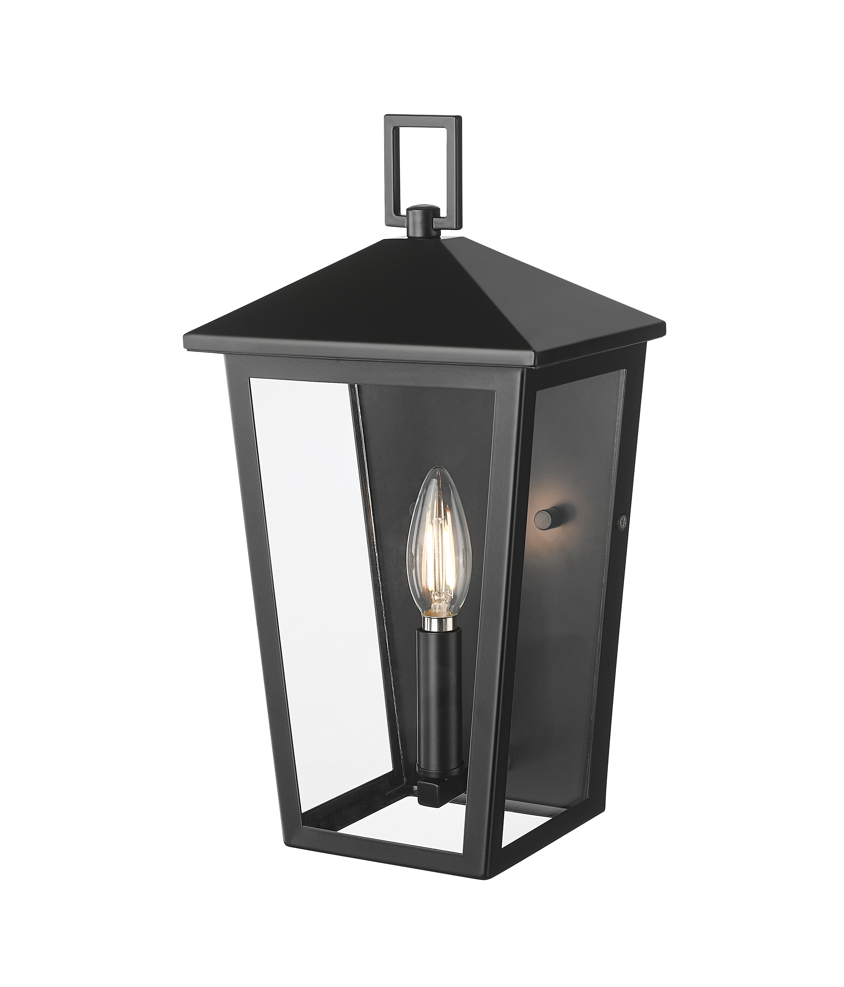 7.5'' Munger Powder Coated Black 1 Light Wall Sconce