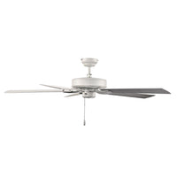 52 Inch Brisden AC Matte White Indoor Ceiling Fan 5-Blade Reversible