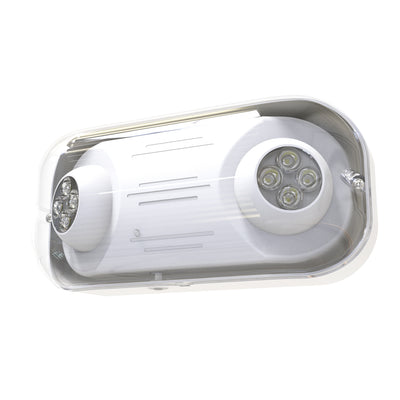 12-inch White Outdoor Emergency Light