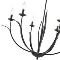26.5'' Charlize Matte Black 6 Light Chandelier