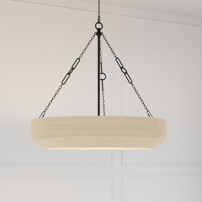 26.5'' Tresselle Matte Black 5 Light Pendant