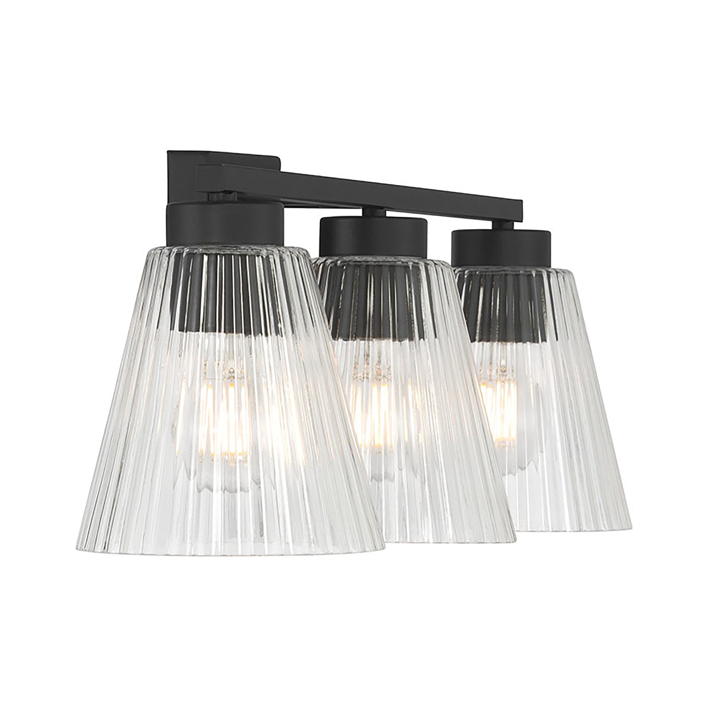 22.75'' Riville Matte Black 3 Light Bath Vanity