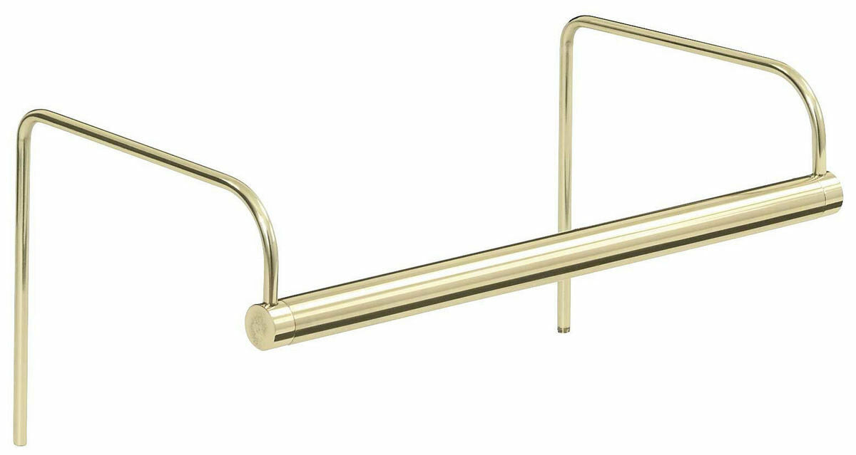 16-inch Slim-Line Polished Brass Plug-In Picture Light