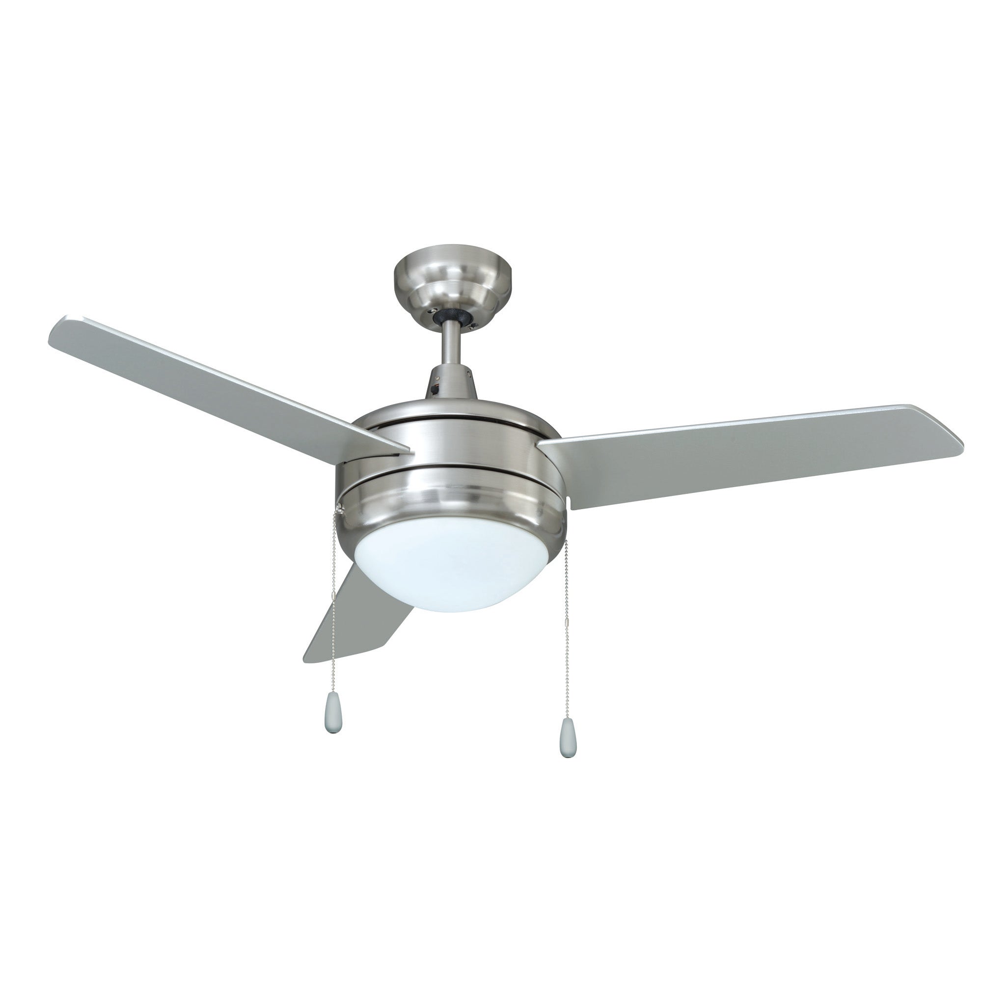 44 Inch Contempo II AC Brushed Nickel Indoor Ceiling Fan 3-Blade Reversible