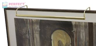 64-inch Slim-Line Polished Brass Plug-In Picture Light