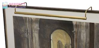 84-inch Slim-Line Weathered Brass Plug-In Picture Light