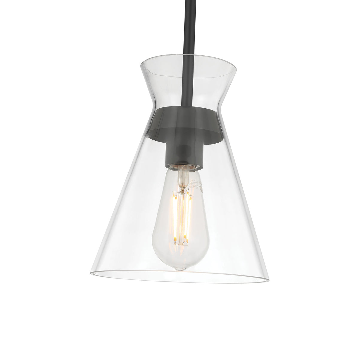 8.5'' Amarella Matte Black 1 Light Mini Pendant
