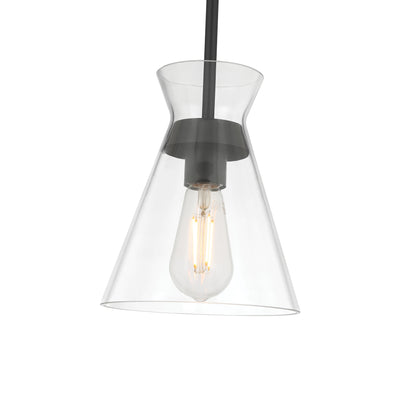8.5'' Amarella Matte Black 1 Light Mini Pendant