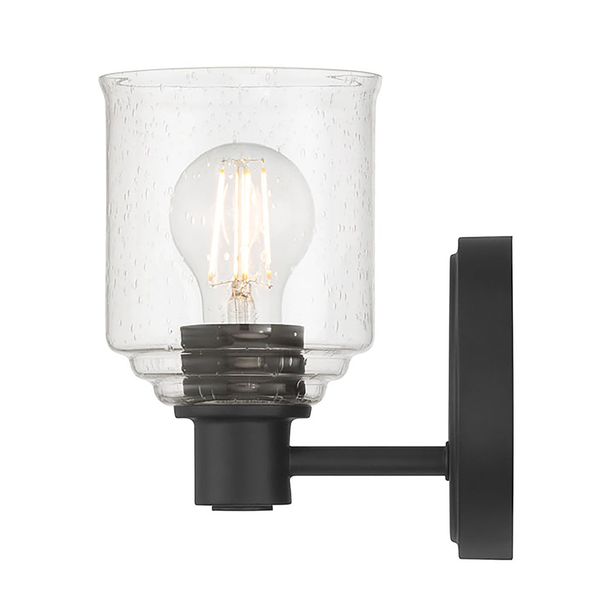5'' Vessair Matte Black 1 Light Wall Sconce
