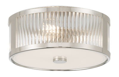 5.5'' Ardezia Polished Nickel 3 Light Flush Mount